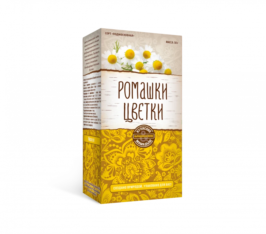 Цветки ромашки сорт «Подмосковная» (россыпь)