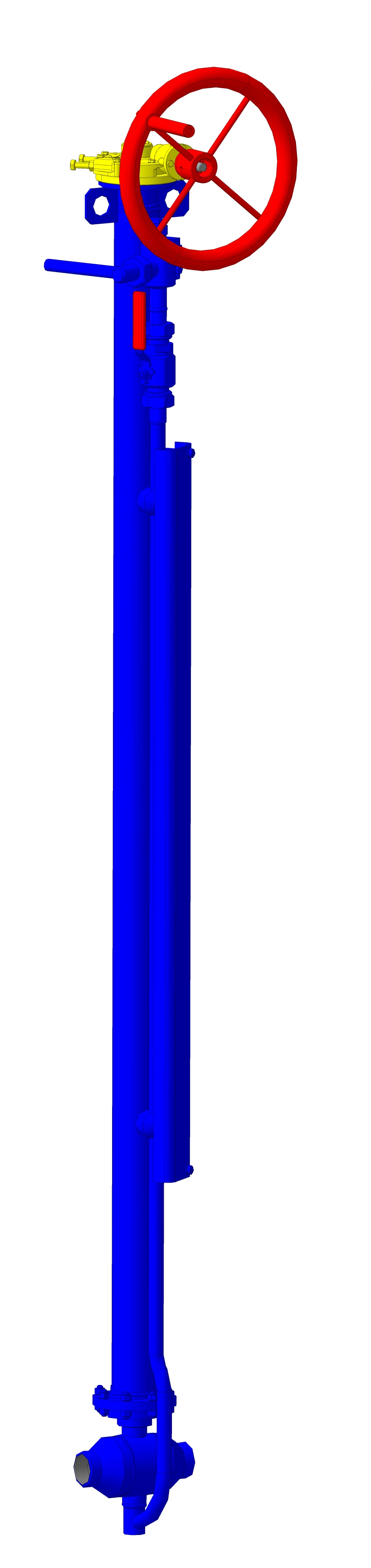 Underground Ball Valve DN80 PN6.3 MPa with Reducer