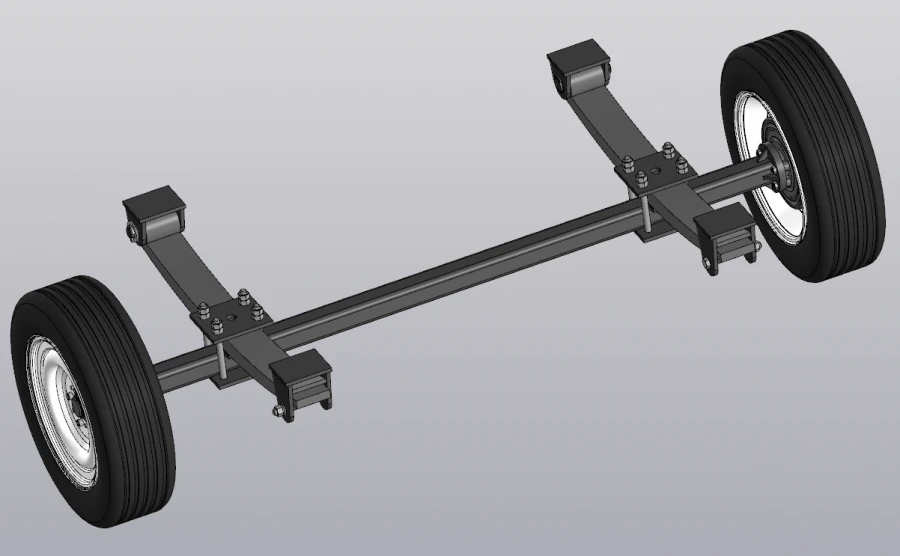Trailer Leaf Spring Axle Bastion ORP