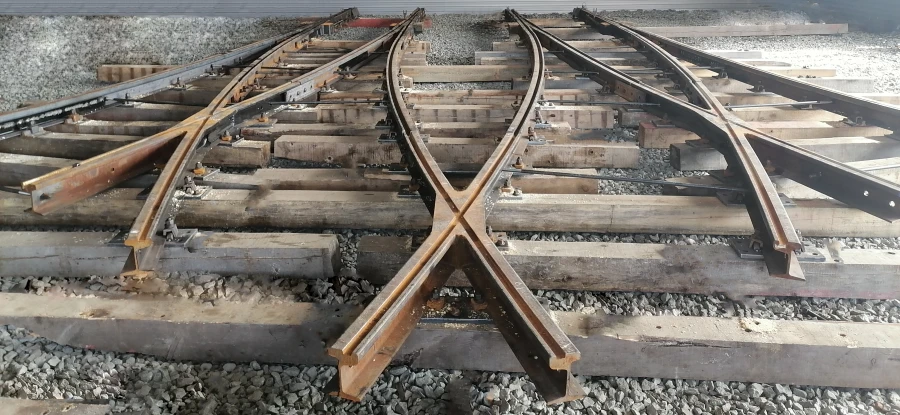 Double Symmetrical Tram Switch R50 with Flexible Points 30888 (8630.00.000/-01/-02/-03)