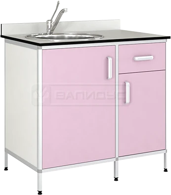 Kitchen Sink Cabinet with Round Aluminum Frame TM-1PKN