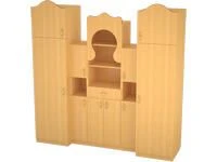 Cabinet Wall Unit for Storage - 16mm MDF, PVC Edge 0.45mm/2mm