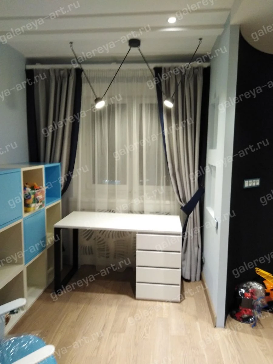 Light-Blocking Silk Curtain, 100% Polyester, 280 cm Wide