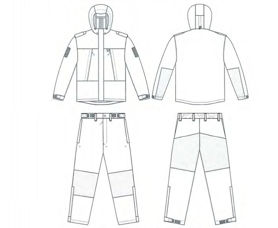 Camouflage Windproof and Waterproof Suit (Jacket and Pants)