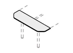 Office Wooden Furniture Connector Extension "Work" Set