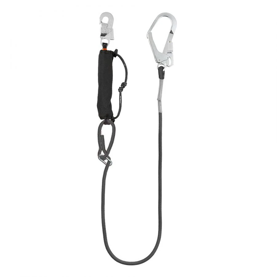 Safety Lanyard with Length Regulator and Shock Absorber, Art. HS-A12N