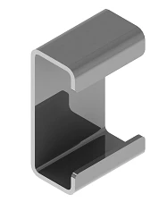 SK Rail Brace RSK 41 - 22x60x47mm, 2.0mm Steel, Galvanized
