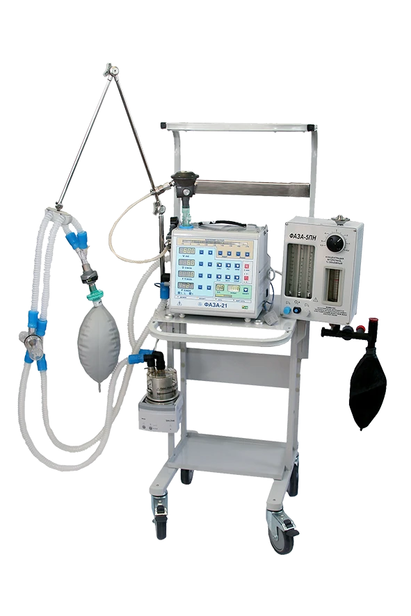 Artificial Ventilation Device with Anesthesia Attachment "Phase-21NR