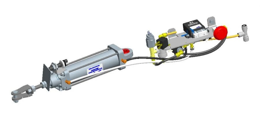 Pneumatic Door Actuator for Vehicles 40N1X50/145T1B008