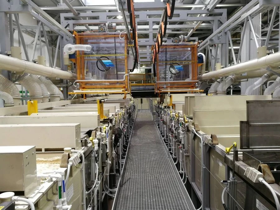 Surface Preparation and Chemical Coating Automation Line, Model LHA