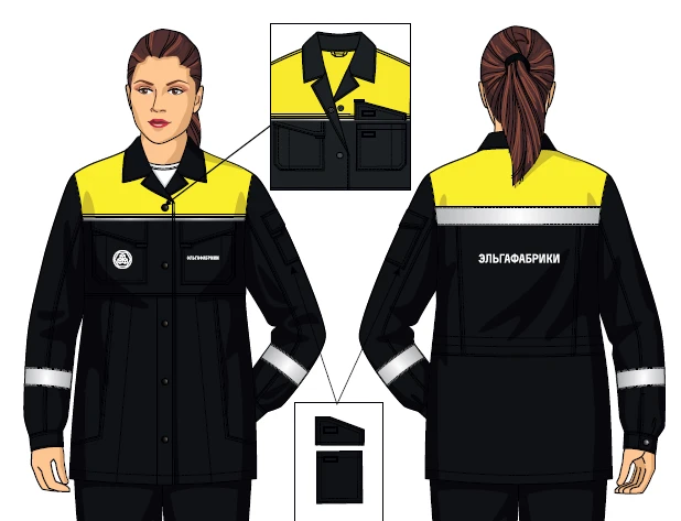 Women's Protective Jacket Against OPZ and Mechanical Impacts SFA125-102/001-DKB