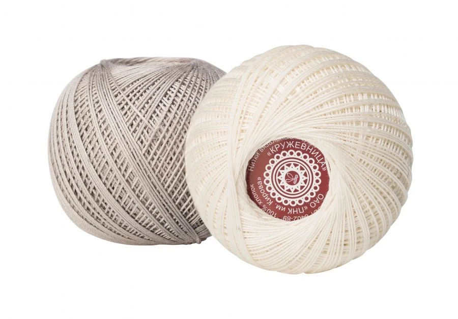 High-Quality Cotton Knitting Threads for Lace Work - Kruzhevnitsa