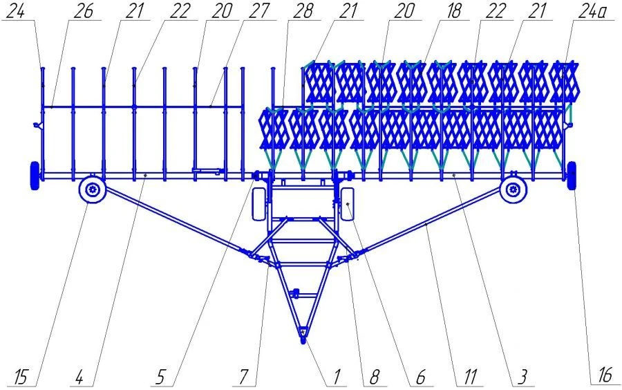 Universal Soil Cultivator UPA-BZ-18-2 for Efficient Tillage