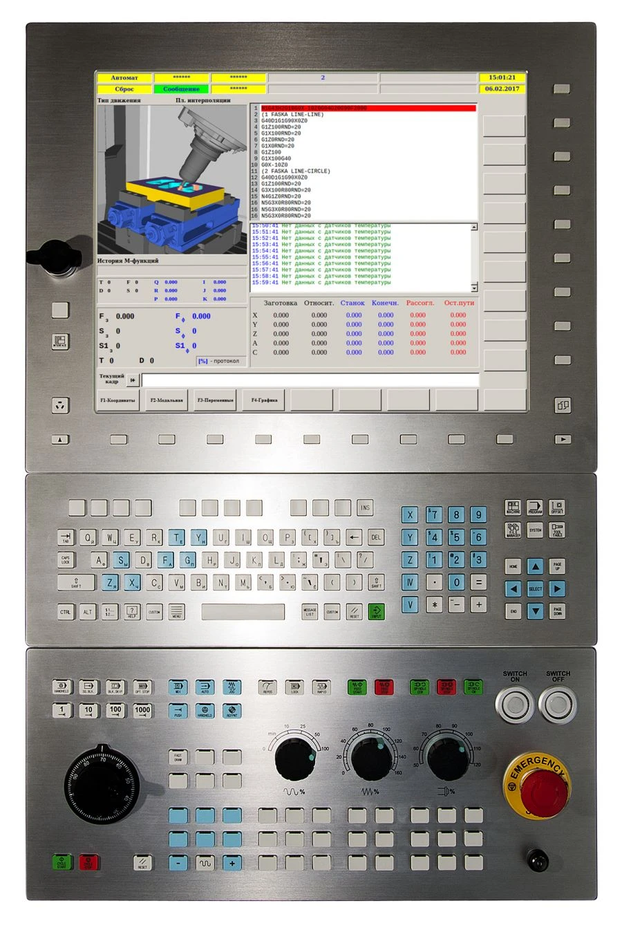 Human-Machine Interface Module RVI Control Panel