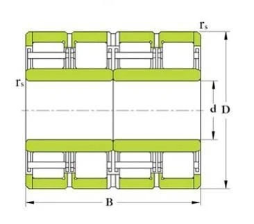 Four-Row Radial Roller Bearing with Short Cylindrical Rollers 4427/850