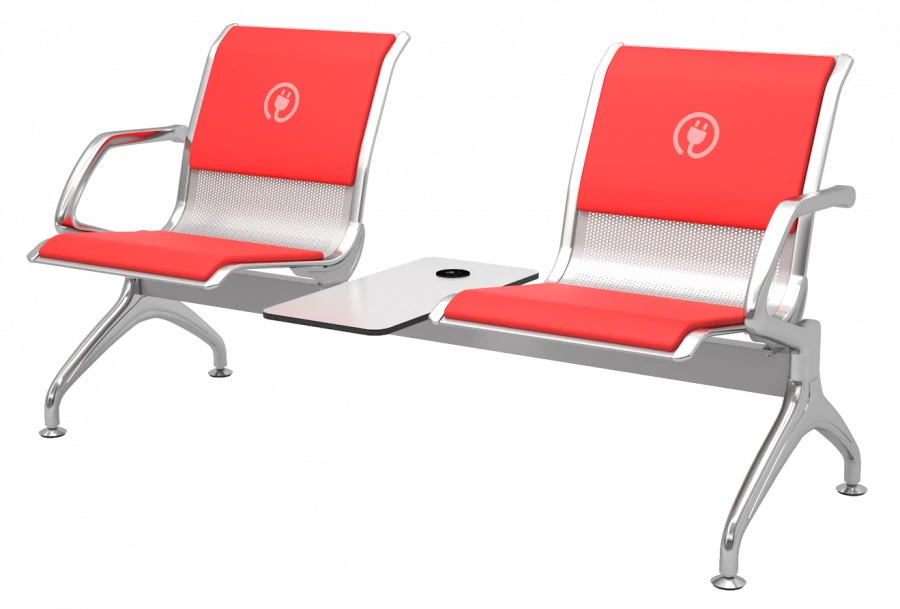 Comfortable Multi-Seat Sections with Built-in Electric Socket Modules