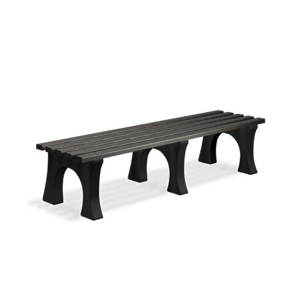 Ergonomic Bench without Backrest in Polymer Sand Composite