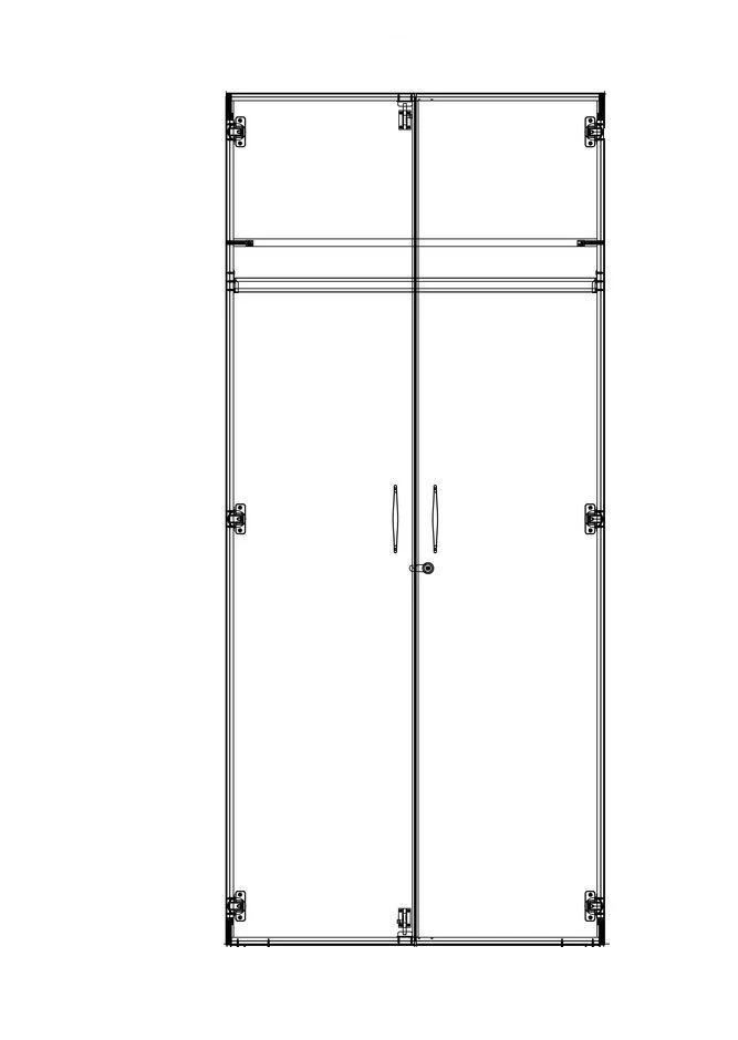 Metal Wardrobe for Clothes Storage