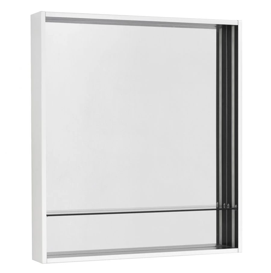 Riviera 60 White Matte Mirror Cabinet by Aquaton