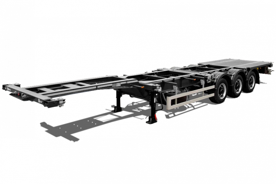 Three-Axle Container Semi-Trailer 93341 for Container Transport