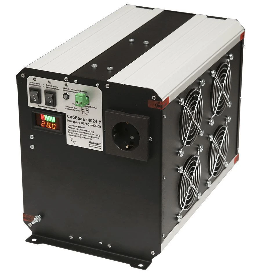 DC/AC Voltage Inverter for 24V Batteries SibVolt 4024U