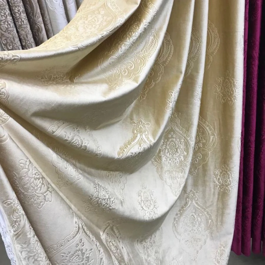 Textile Curtains Set (Drapes) for Home Decoration