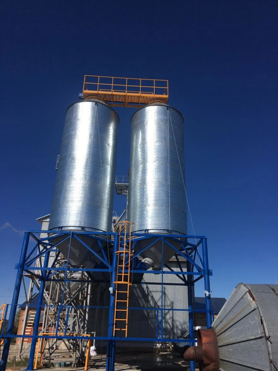 Ventilated Bunker BV with Conical Bottom for Grain Storage