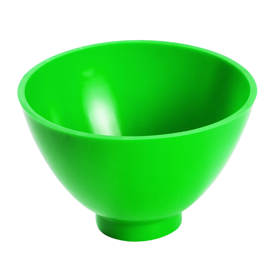 Elastic Dental Mixing Bowl - CHRZ-400 for Gypsum Mixing, Green