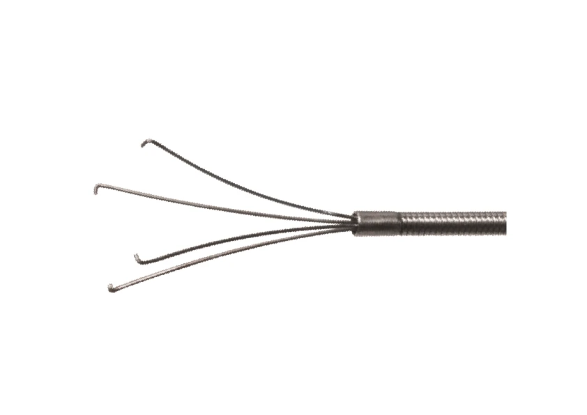 Four-Pronged Grip Clamp for Flexible Endoscopes, Ø 2.8 mm, Length 1650 mm