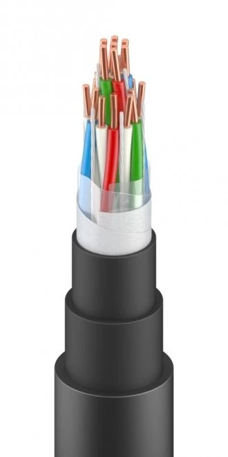 Signal and Locking Cable with Polyethylene Insulation, Water-Blocking Material, Plastic Sheath