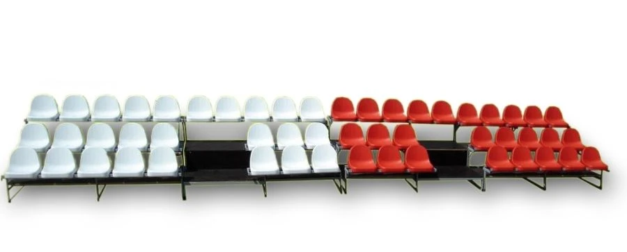 Mobile Grandstand with 52 Seats - 3 Rows