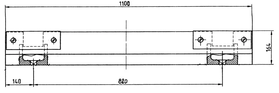 Impact Beam for Switch Points Protection - VSP017.10.000