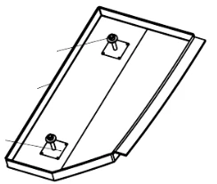 Right Lower False Panel for Tram Car 71-412.10.21.150-001