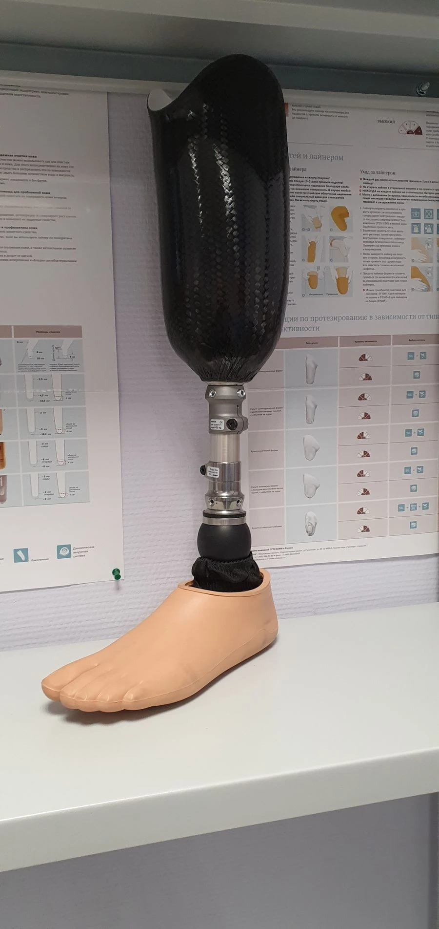 Modular Shin Prosthesis with Silicone Cover