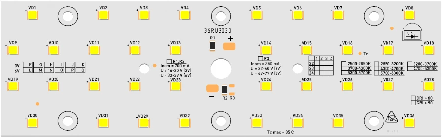 NEO-L-36RU3030 LED Module 146x46 for Indoor/Outdoor Lighting