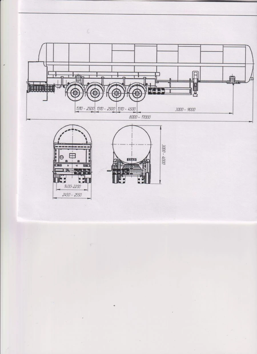 Cryogenic Tank Semi-Trailer PЦ-5-4 PR4 Mod. 92297-0000010-06 with Pump