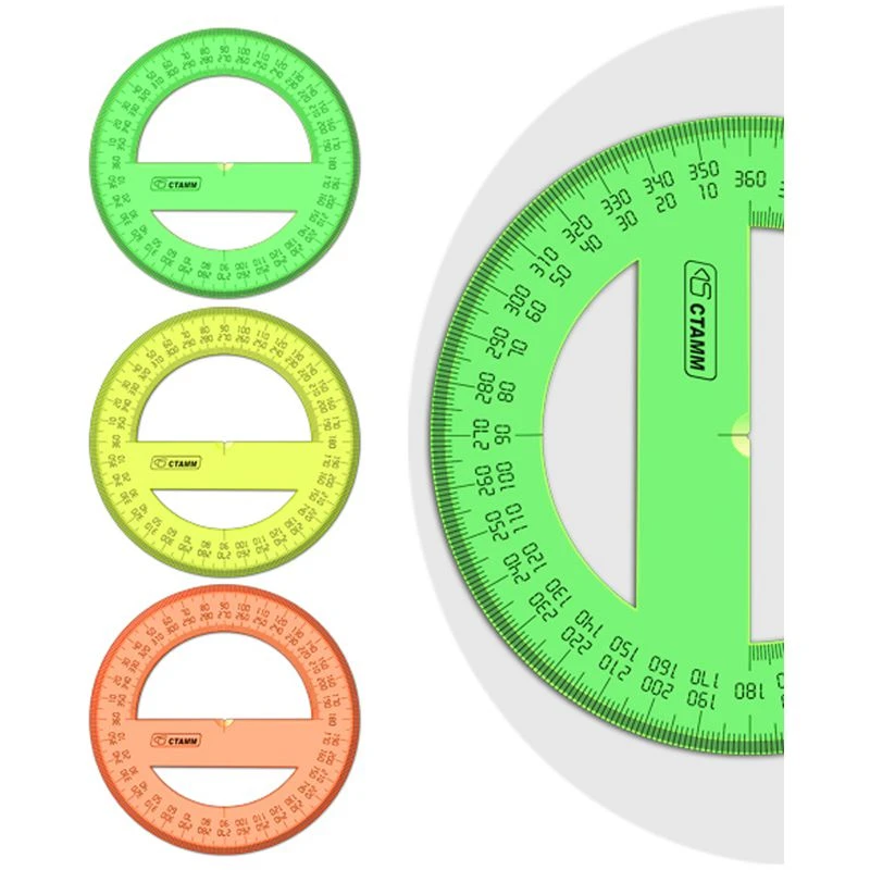 360° Plastic Protractor STAMM