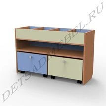 Modular Storage Rack with Open Compartments for Builders