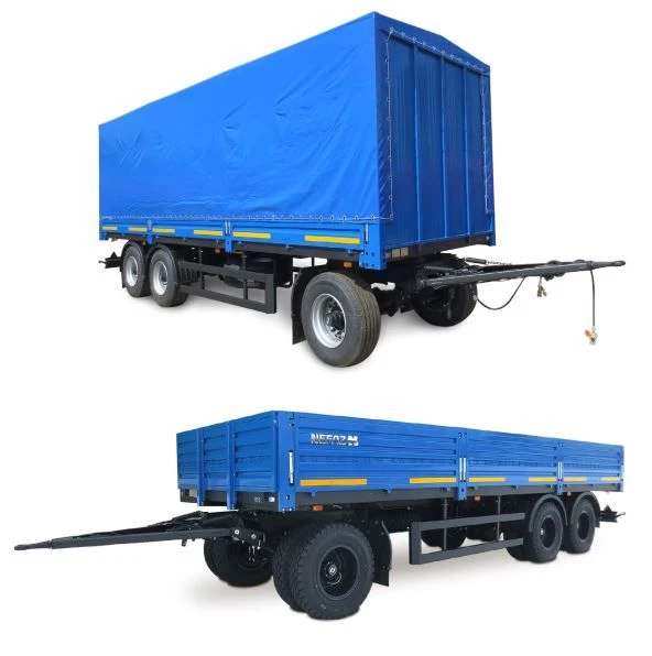 Metal Platform Trailer Nefaz 8332-04 with Removable Tent
