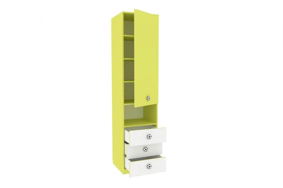 Shelf Front with Drawers (White/Lime) Model LD.518060.000