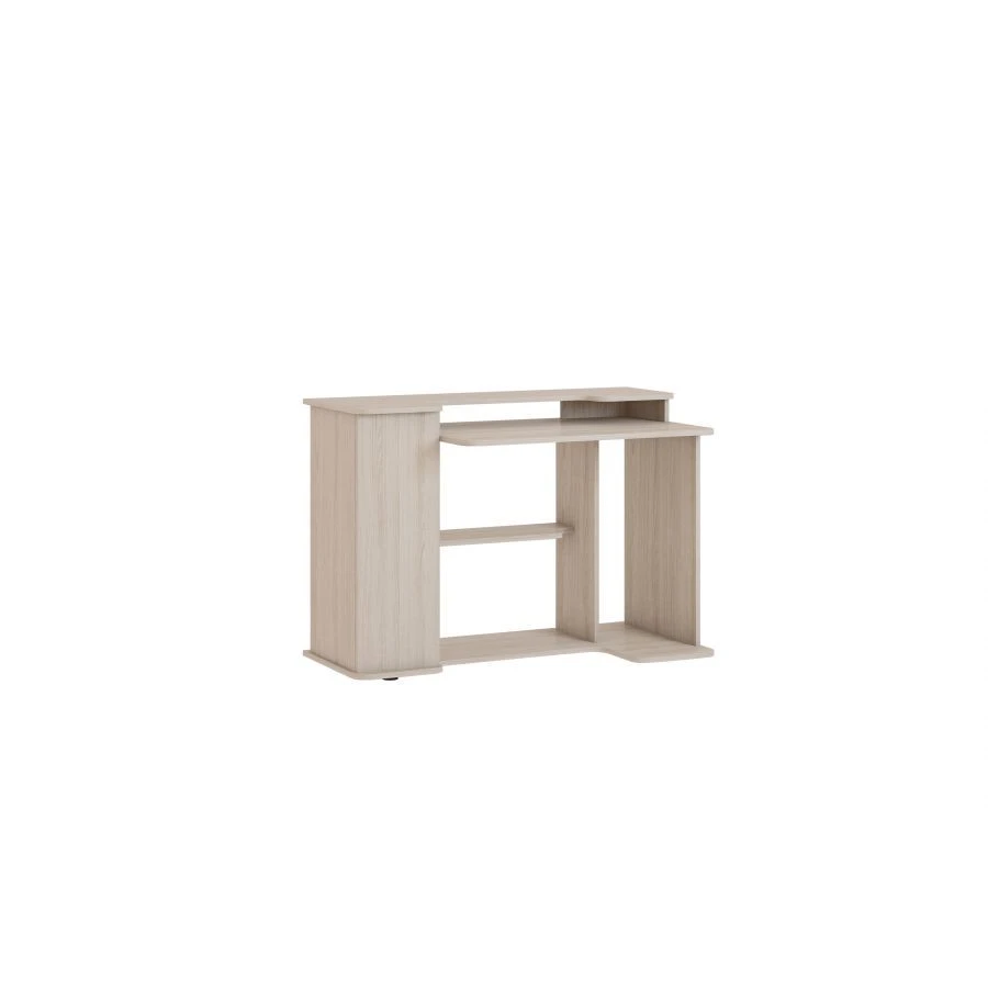 Curved Front Computer Desk with Shelf ST094