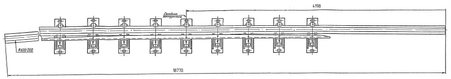 Cross Rail with Counter Rail for Switches Project 2878.04.000