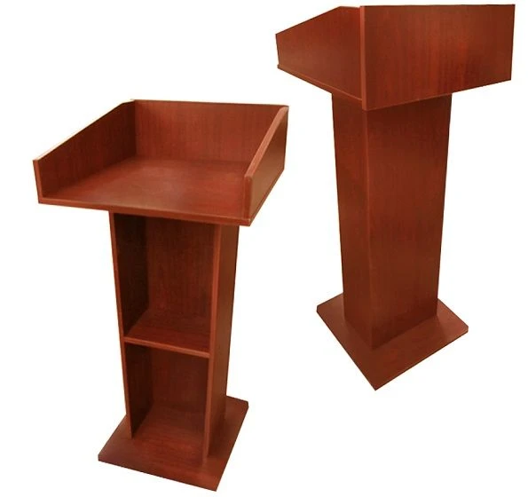 Classic Floor Standing Podium with Writing Surface Cover