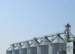 Cylindrical Metal Silo with Flat Base for Grain Storage C 8.18/5