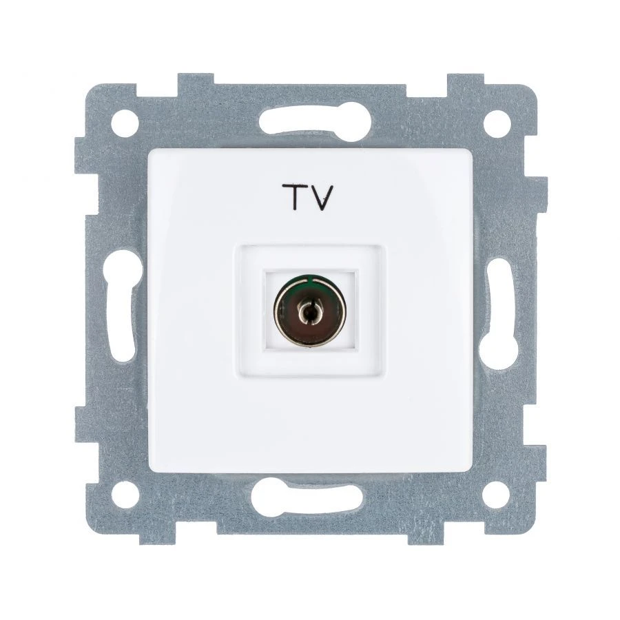 Low-Voltage TV Hidden Socket Mechanism "MARIYA" RTV1-457, White