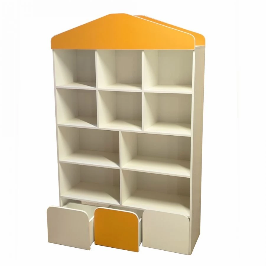 Laminated MDF Toy Storage Rack with PVC Edge