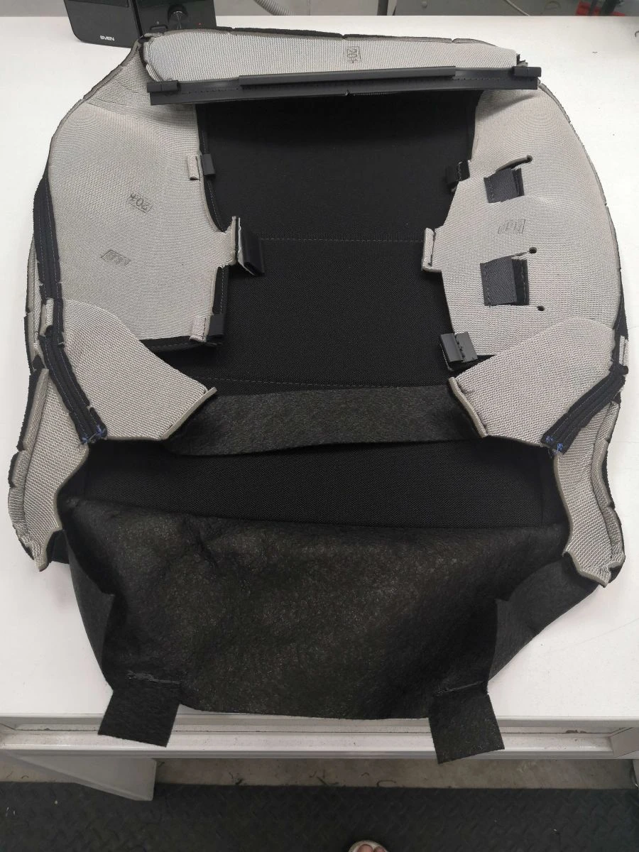 Passenger Seat Cushion Cover, Black Fabric - 6902500XST33A8P
