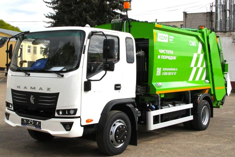Solid Waste Collection Vehicle SM8-03 on KAMAZ Platform COMPASS CB09C1, CB09VA