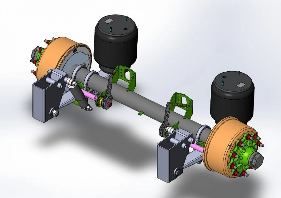Axle Assembly with Pneumatic Suspension AXL-13-AFSLPN-00