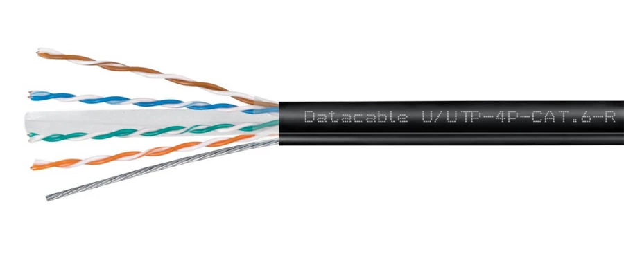 Symmetrical Data Cable U/UTP Category 6 with Cord for Digital Transmission Systems